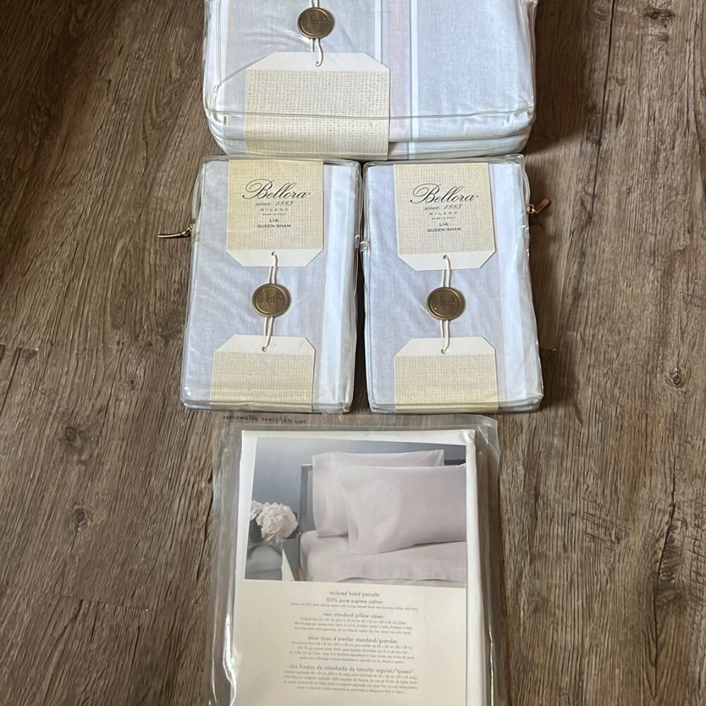 Mix Set 4pcs Calvin Klein 2 PillowCases + Bellora King Duvet +2 Queen Sham N7 - Picture 9 of 15